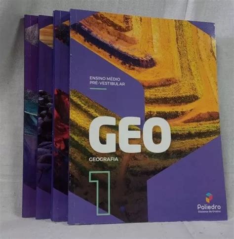 Kit 4 Livros Poliedro Geografia Ensino Médio E Pré vestibular 2021