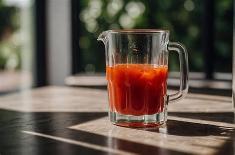 Premium Photo Vibrant Photo Of Tomato Juice In Glass Cara