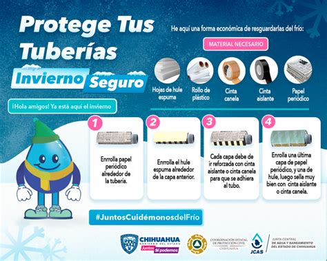 Recomienda JCAS proteger tuberías para evitar congelamiento y roturas