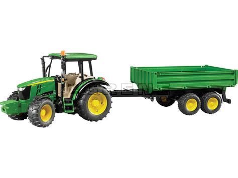 Bruder John Deere M Traktor Med Vogn