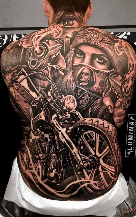 Pin Em Tatuagens Masculinas Tattoos Masculine Biker Tattoos Back