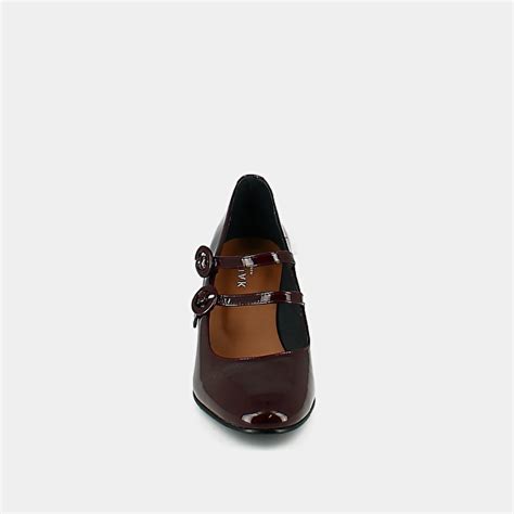 Babies Talons En Cuir Verni Bordeaux Jonak