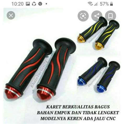 Jual SARUNG STANG GRIP KARET ULIR TORNADO JALU CNC GRIP STANG