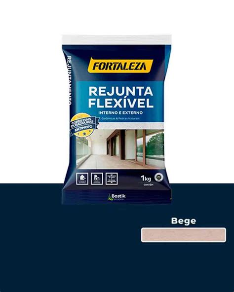 Rejunte Flex Vel Cer Micas E Pedras Kg Bege Fortaleza