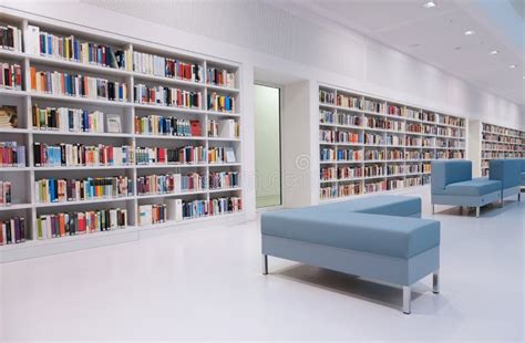 Modern library interior editorial photography. Image of chairs - 27633162