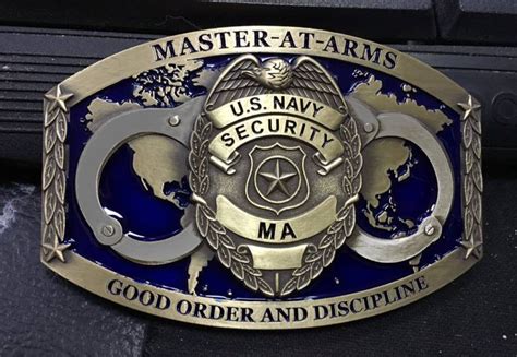 Navy Enlisted Custom Belt Buckle Master At Arms Ma