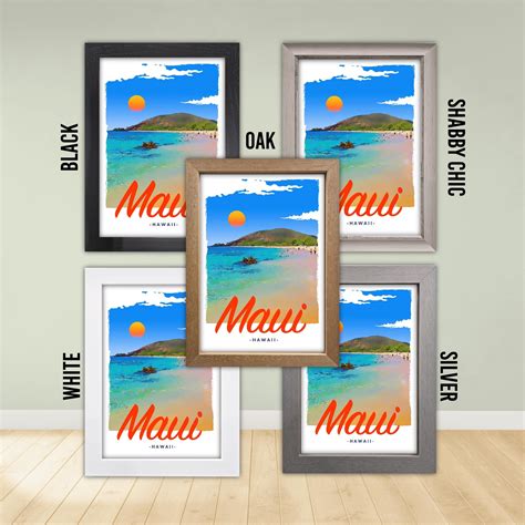 Retro Vintage Style Travel Poster Or Canvas Picture Maui Etsy Ireland