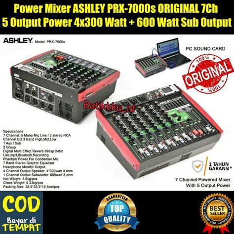 Jual Power Mixer ASHLEY PRX 7000S PRX 7000 S PRX7000S ORIGINAL 7CH 5