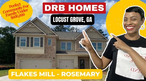 Living In Locust Grove Drb Homes Home Tour Rosemary Plan New