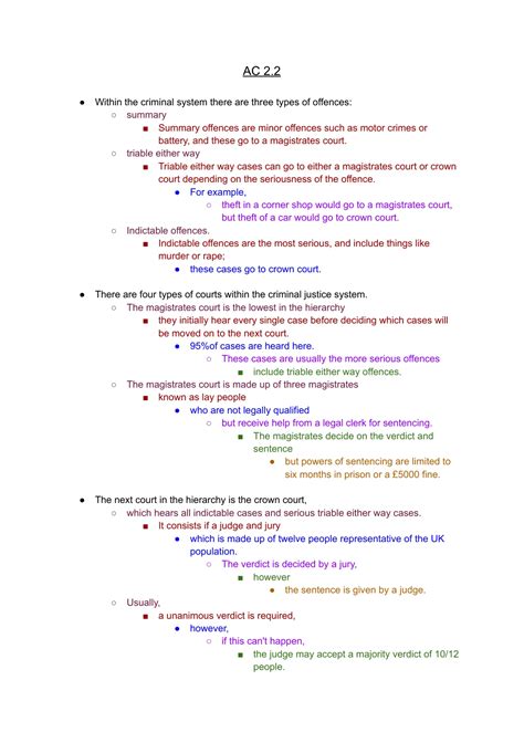 Criminology Unit 3 Controlled Assessment AC 2 2 Model Answer Crime