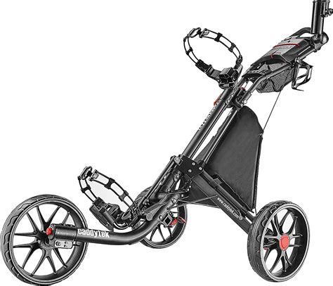 Caddytek Ez Fold 3 Wheel Golf Push Cartgolf Trolley Uk Sports And Outdoors