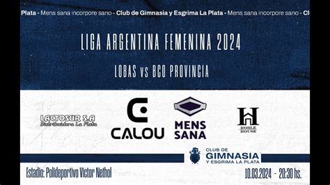 Liga Argentina Femenina De Voley Lobas Vs Bco Provincia Youtube