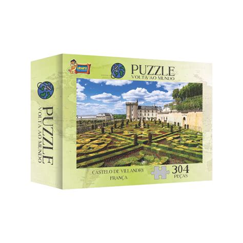 Quebra Cabe A Pe As Castello De Villandry Fran A Puzzle Volta Ao