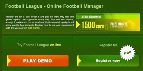 Online Football Manager - Browser Based Games