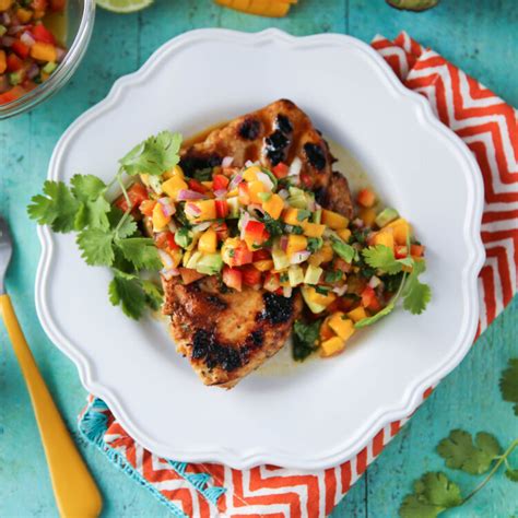 Marinated Grilled Chicken W Mango Salsa New Cooking Video Paleomg