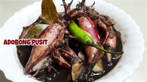 How To Cook Adobong Pusit Youtube