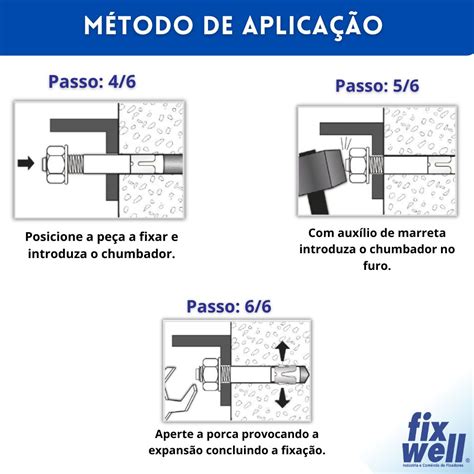 Chumbador Parabolt 1 2 x 4 Fixwell Fixwell Parafusos e Fita de aço