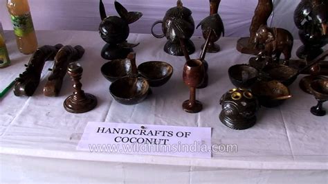 Handicrafts Of Coconut On Display In Andaman And Nicobar Islands YouTube