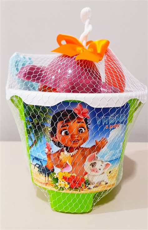 Balde De Praia Personalizado Moana Baby Elo