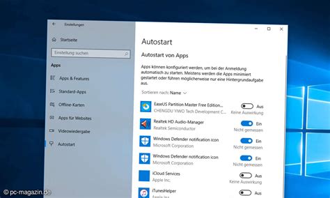 Windows 10 Autostart Programme Hinzufügen Und Entfernen Pc Magazin