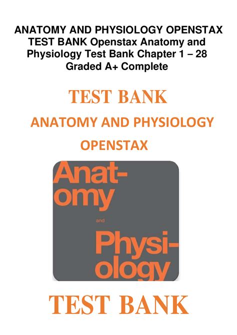 ANATOMY AND PHYSIOLOGY OPENSTAX TEST BANK Openstax Anatomy And