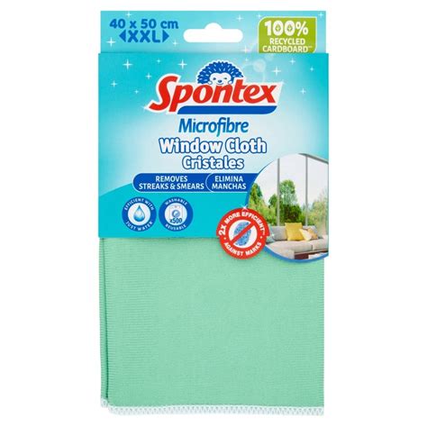 Spontex Microfibre Window Cloth Tesco Groceries