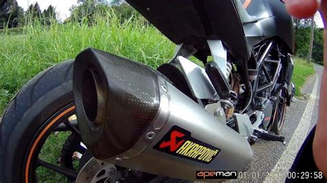 Ktm Duke 125 Akrapovic Exhaust Youtube