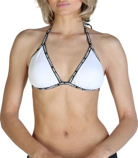 Karl Lagerfeld KL21WTP01 Bikini Τριγωνάκι Λευκό Skroutz gr