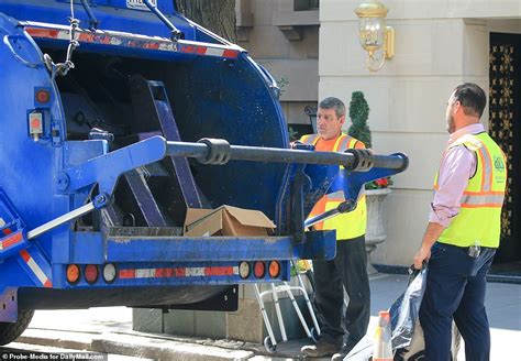 Eric Trump Oversees As Ivanas Valuables Are Thrown Into Garbage Truck