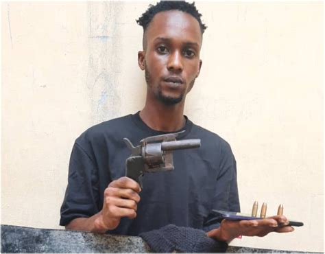 Police Arrest Suspected Armed Robber Recover Pistol Ammunition