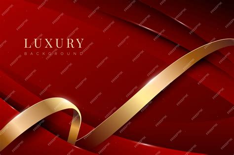 Premium Vector Gradient Luxury Ribbon Background