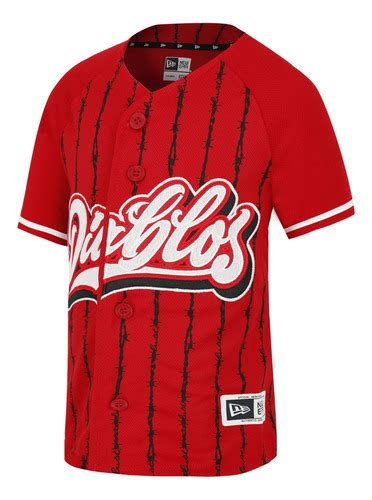 Jersey New Era Lmb Diablos Rojos Del Mexico Retro Mujer Deportes