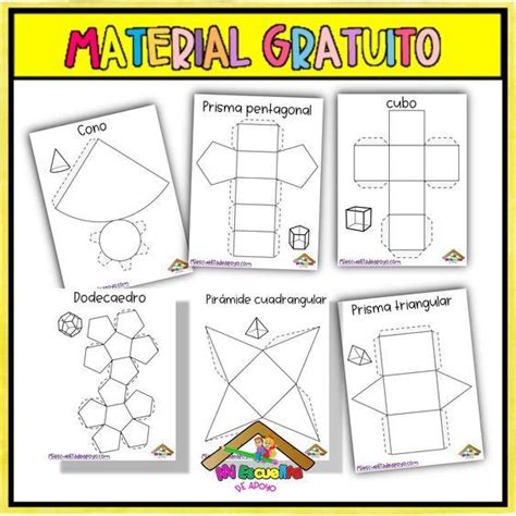 Mi Escuelita De Apoyo Cuerpos Geometricos Para Armar En 2024 Cuerpos