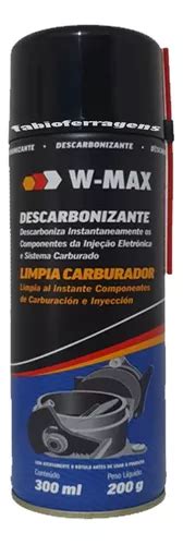 Descarbonizante Limpa Tbi E Carburador W Max Ml Wurth Mercadolivre