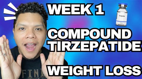 Week On Compound Tirzepatide Glp Weight Loss Journey Aka Zepbound