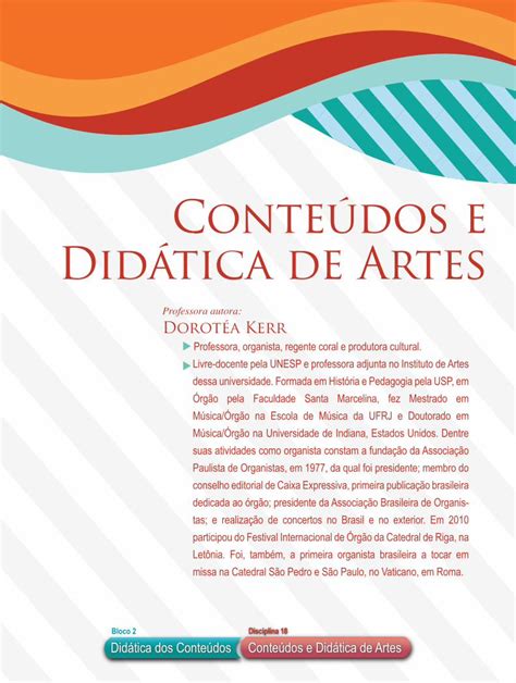 PDF Conteúdos e Didática de Artes acervodigital unesp br A