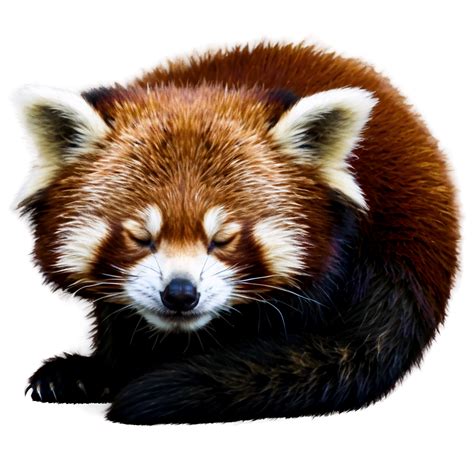 Download Sleeping Red Panda Png Dwx