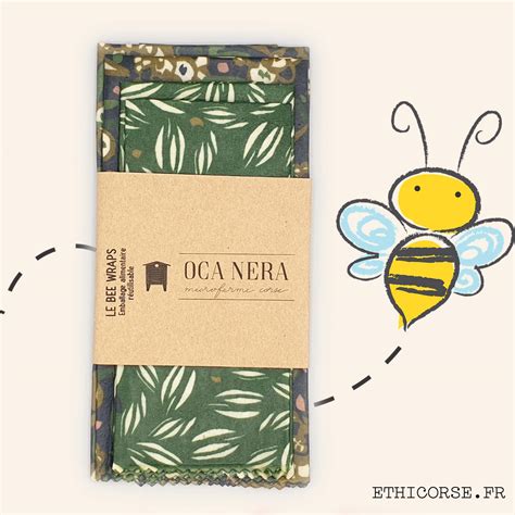 Bee Wraps découverte emballage écologique Oca Nera Ethicorse fr