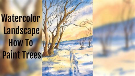 PAYSAGE EN COULEUR WATERCOLOR COMMENT PEindre Les Arbres Eleonora