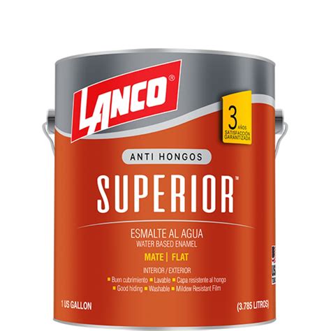 Lanco Esmalte Al Agua Superior Blanco Lanco Chile