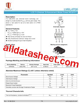 Lm L P Datasheet Pdf Shanghai Leiditech Electronic Technology Co Ltd