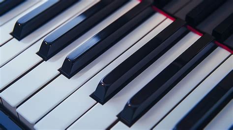 Primer Plano Del Teclado Del Piano Instrumentos Musicales Copiar