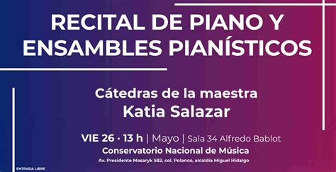 Recital De Piano Y Ensambles Pian Sticos C Tedras De La Maestra Katia