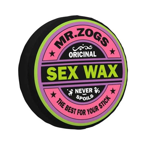 Mr Zogs Surfing Sex Wax Spare Tire Cover For Suzuki Mitsubish Suv Rv 4wd Car Wheel Protectors