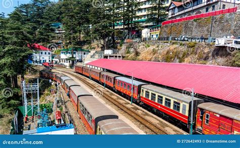 The Kalka Shimla Toy Train At Shimla Railway Station Editorial Stock