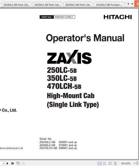 Hitachi Excavator Zaxis Zx B Shop Manual Auto Repair Manual Forum