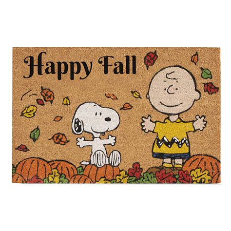 Happy Fall Peanuts Coir Mat 18x30in | At Home