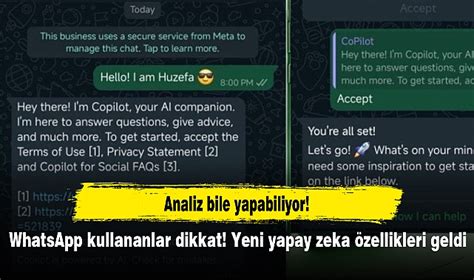 Whatsapp Kullananlar Dikkat Yeni Yapay Zeka Zellikleri Geldi Analiz