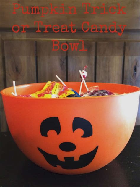 Make your own Pumpkin Trick or Treat Candy Bowl - A Sparkle of Genius