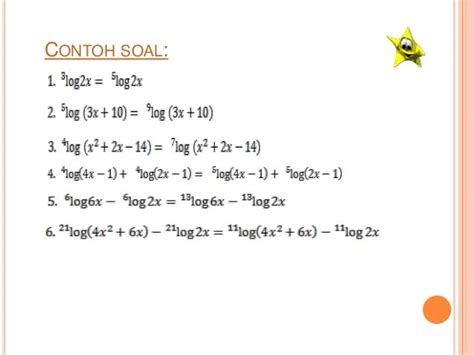 Yuk Simak 10 Contoh Soal Fungsi Logaritma Terbaru Catatan Guritno